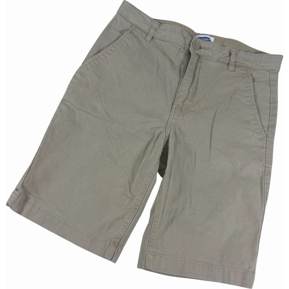 Old Navy Boys Khaki Chino Shorts Beige Size 16 Kids Casual Dressy Bottoms
